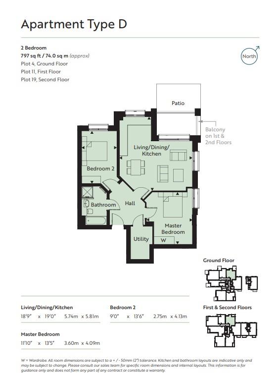 Floor Plan | Flat - Retirement | 19, Lindfield Place | For Sale